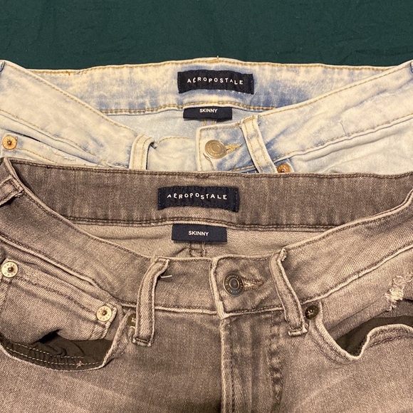 Boys (young man) Aeropostale skinny distress jeans bundle 27/28 - Picture 4 of 6